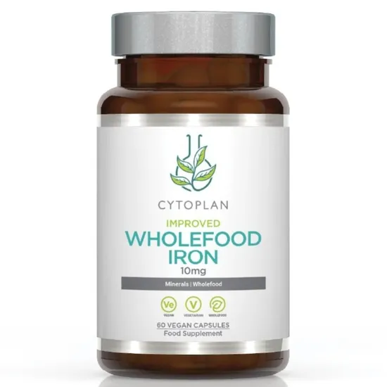 Cytoplan Iron Wholefood 10mg Elemental Capsules