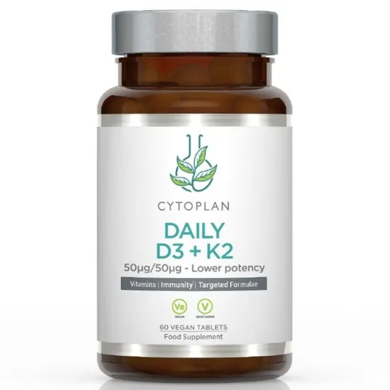 Cytoplan Daily D3 + K2 50ug/50ug Tablets