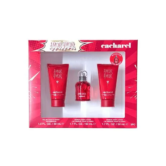 Cacharel Amor Amor Gift Set 30ml Eau De Toilette + Body Lotion