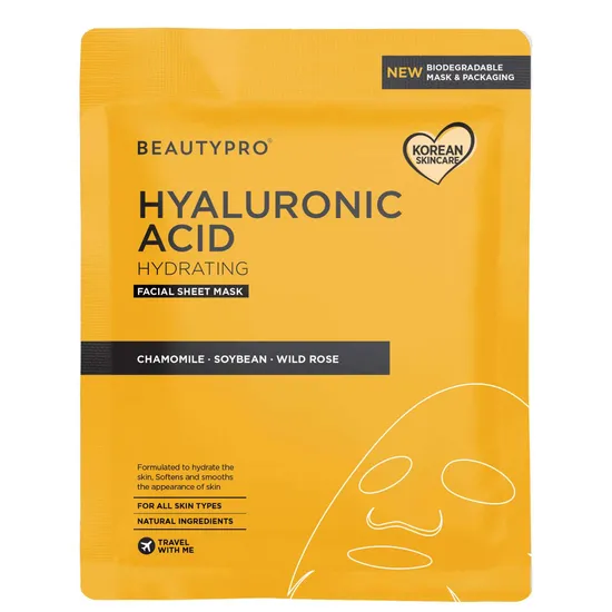 BeautyPro Hyaluronic Acid Gold Foil Mask