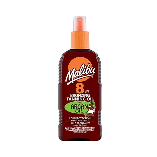 Malibu Bronzing Tanning Oil With Argan Oil SPF 8