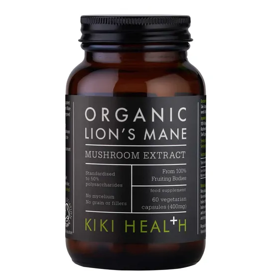 KIKI Health Organic Lion's Mane Mushroom Extract Vegicaps