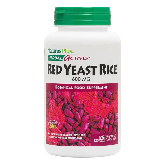 Nature's Plus Herbal Actives Red Yeast Rice 600Mg Vegicaps 120 Vegicaps