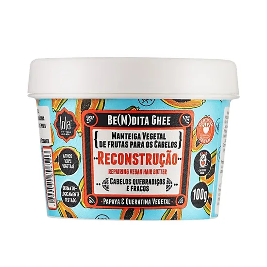 Lola Bemdita Ghee Papaya & Queratina Vegetal Repairing Vegan Hair Butter