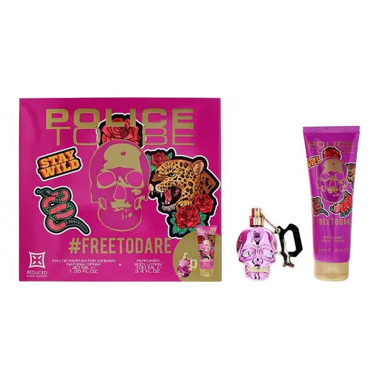 Police To Be Freetodare Eau De Parfum 40ml + Body Lotion 100ml Gift Set For Her