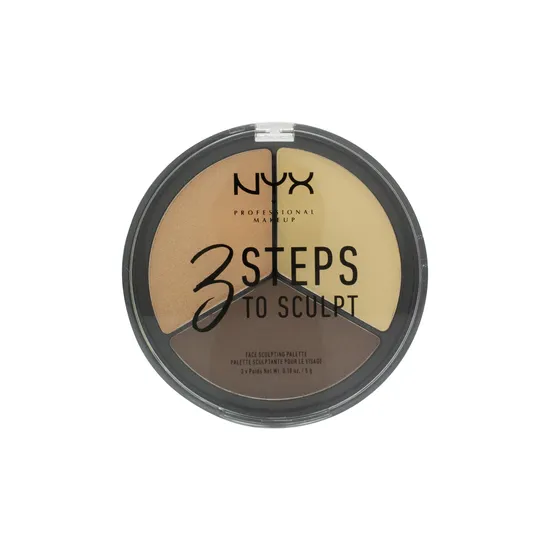 NYX Professional Makeup 3 Steps To Sculpt Face Sculpting Palette
