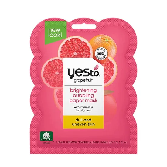 Yes To Grapefruit Vitamin C Bubbling Paper Mask