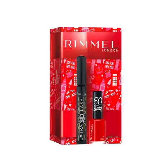 Rimmel Extra 3d Lash Mascara Nail Polish Mini Gift Set