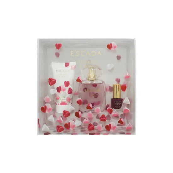 Escada Celebrate N.O.W. Eau De Parfum Body Lotion & Nail Polish Gift Set