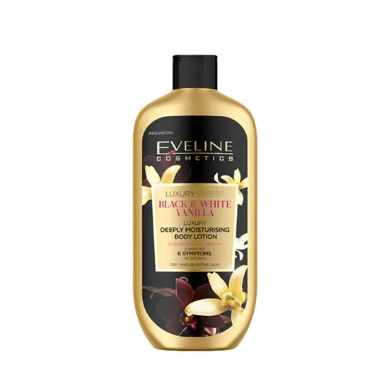 Eveline Luxury Expert Black & White Vanilla Deeply Moisturising Body Lotion