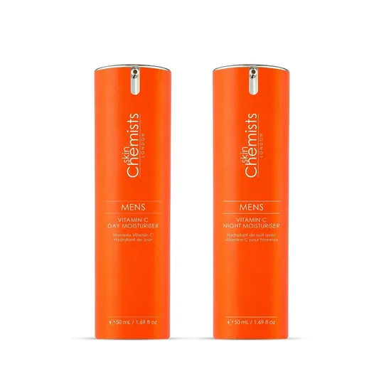 skinChemists Anti-Ageing Mens Vitamin C Day & Night Routine