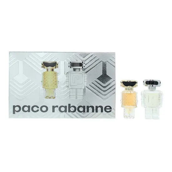 Paco Rabanne Mini Gift Set: Fame Eau De Parfum 4ml Phantom Eau De Toilette 5ml
