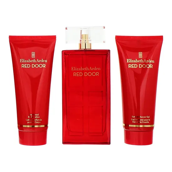 Elizabeth Arden Red Door Eau De Toilette 100ml, Body Lotion 100ml + Shower Gel 100ml Gift Set For Her