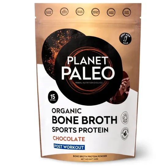 Planet Paleo Organic Bone Broth Sports Protein Chocolate