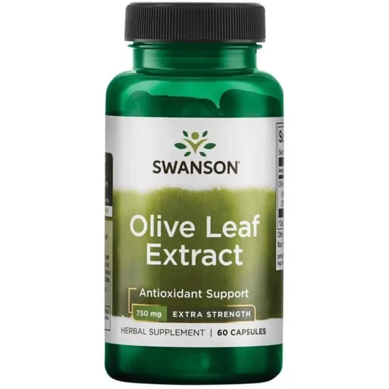 Swanson Olive Leaf Extract 750mg Super Strength Capsules