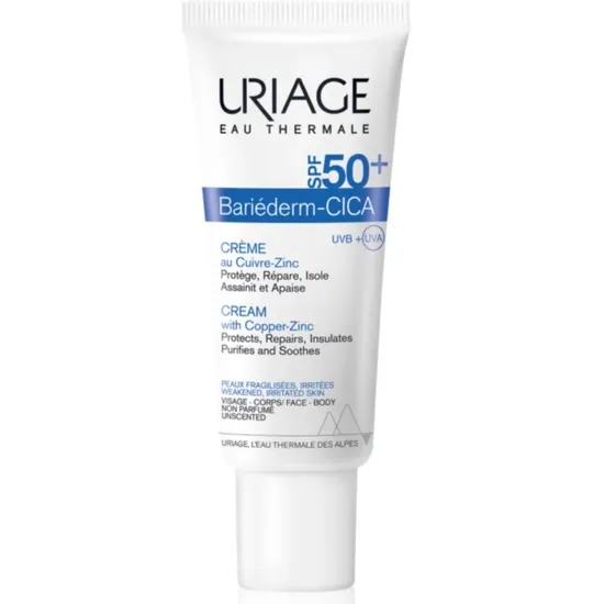 Uriage Bariederm Cica-Cream With Copper-Zinc SPF 50+