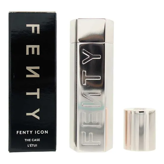Fenty Beauty Icon Refillable Metal Lipstick Case Platinum Colour - Image 6
