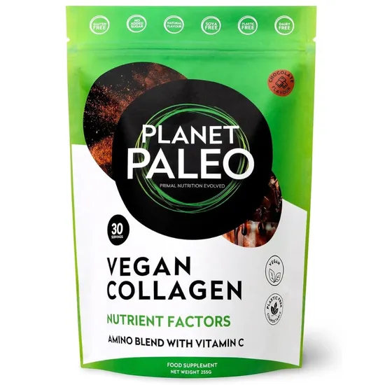 Planet Paleo Vegan Collagen Factors Chocolate Powder