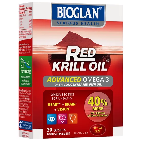 Bioglan Red Krill Oil Original + Fish Oil Capsules