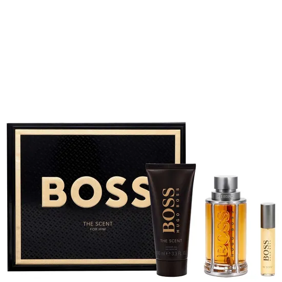 Hugo Boss The Scent Gift Set Eau De Toilette 100ml+ Shower Gel 100ml+ Eau De Toilette 10ml