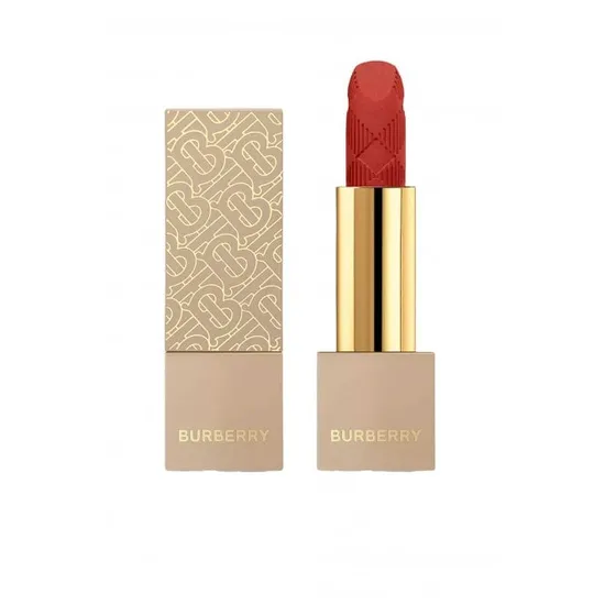 BURBERRY Kisses Matte Lip Colour Hydrating Long Lasting Russett #93 Golden TB Monogram