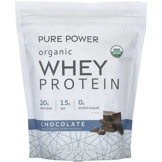 Pure Power Organic Whey Protein Chocolate