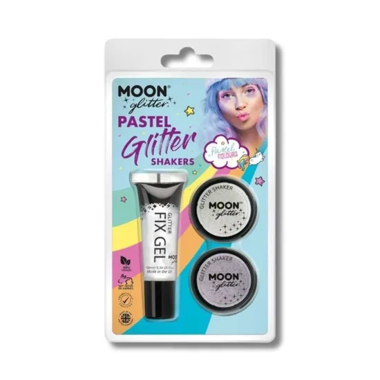 Smiffys Moon Glitter Pastel Shakers