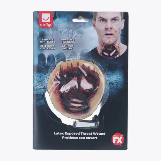 Smiffys Make-Up FX Latex Exposed Throat Wound