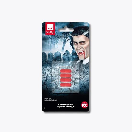 Smiffys Make-Up FX Fake Blood Capsules
