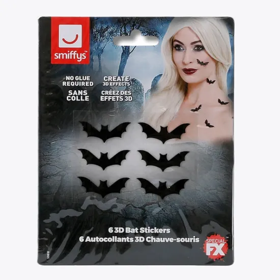 Smiffys Make-Up FX 3d Bat Stickers
