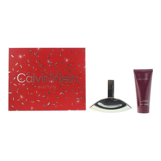 Calvin Klein Euphoria Eau De Parfum 100ml + Body Lotion 100ml Gift Set