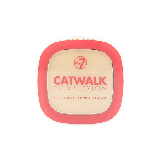 W7 Catwalk Complexion Silky Smooth Powder Compact Medium Beige