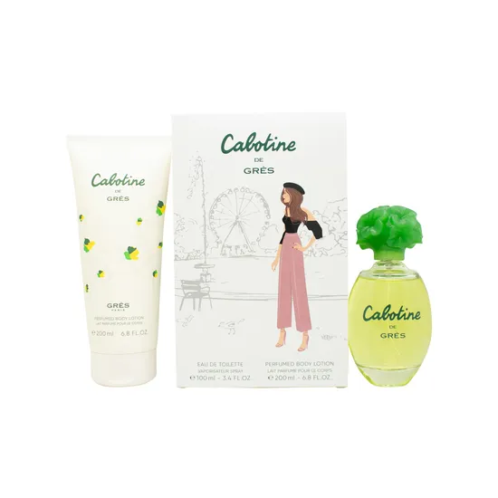 Gres Cabotine Gift Set 100ml Eau De Toilette + 200ml Body Lotion