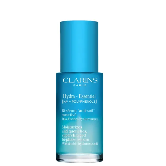 Clarins Hydra Essentiel Moisturises & Quenches, SuperCharged Bi Phase Serum