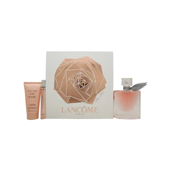 Lancôme La Vie Est Belle Gift Set 50ml Eau De Parfum + 10ml Eau De Parfum + 50ml Body Lotion