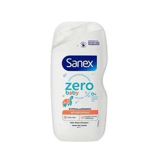 Sanex Zero Baby Nourishing Bath Wash & Shampoo