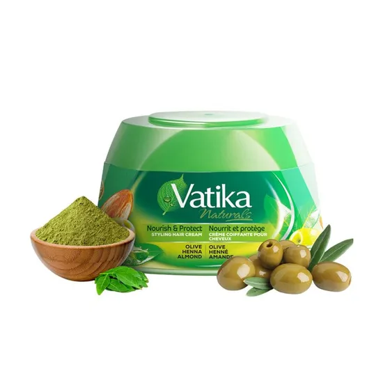 Dabur Vatika Naturals Olive Henna Almond Styling Hair Cream