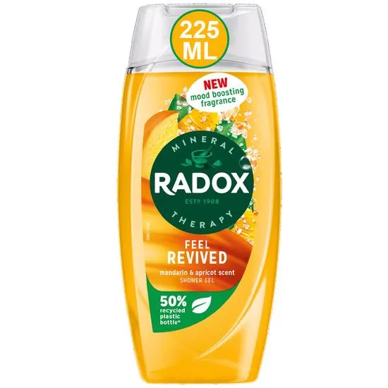 Radox Mineral Therapy Feel Revived Mandarin Apricot Scent Shower Gel