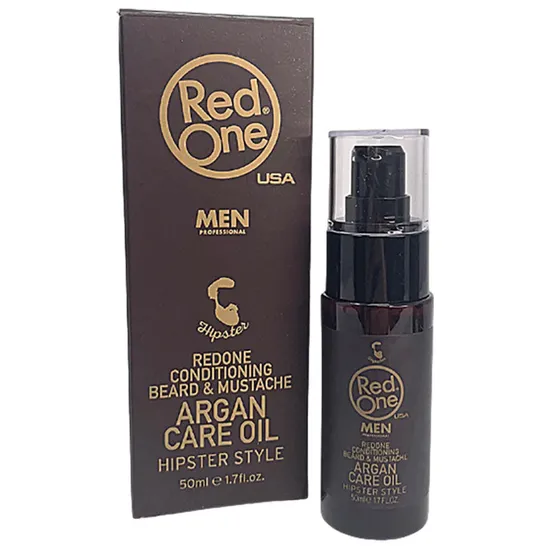 Red One Hipster Style Argan Care Conditioning Beard & Moustache Oil