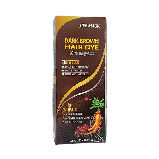 Paks Gee Magic Dark Brown Hair Dye Shampoo