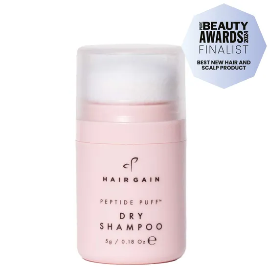 Hair Gain Peptide Puff Dry Shampoo & Scalp Massager