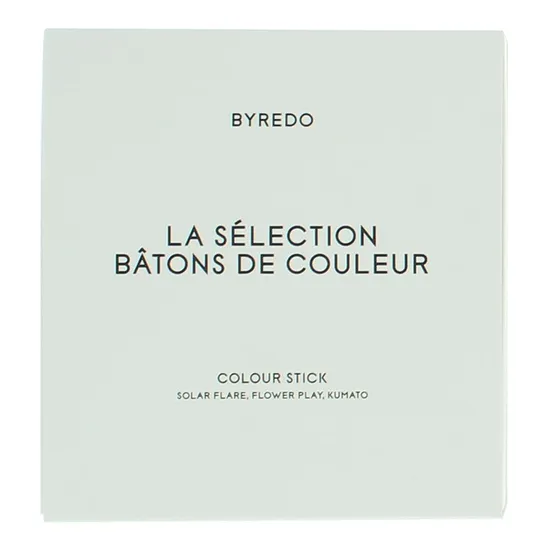 Byredo Colour Stick Set With Leather Pouch Orange Solar Flare, Flower Play + Kumato