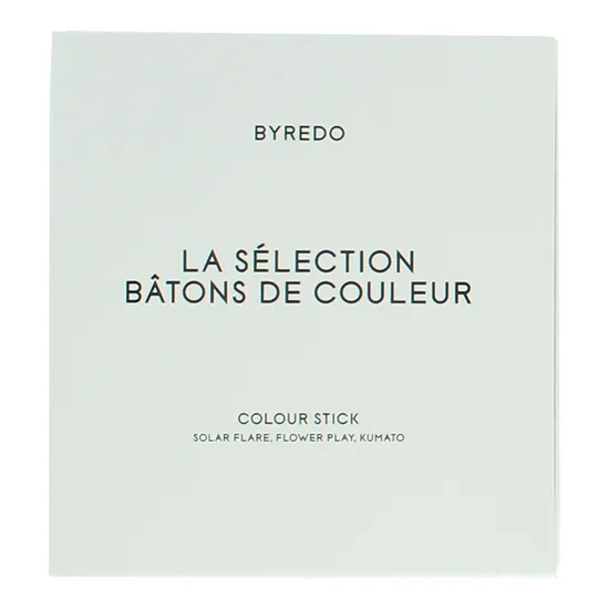 Byredo Colour Stick Set With Leather Pouch Blue Solar Flare, Flower Play + Kumato