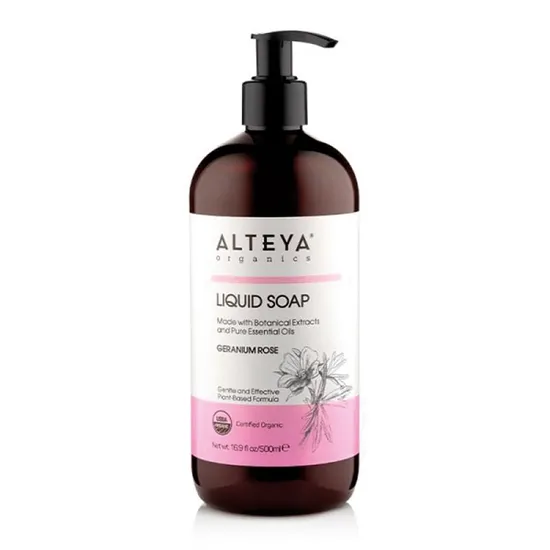 Alteya Organics Liquid Soap Geranium Rose