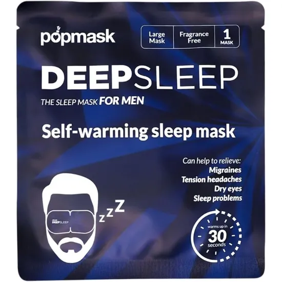 Pop Mask Deep Sleep Self Heating Eye Masks For Men