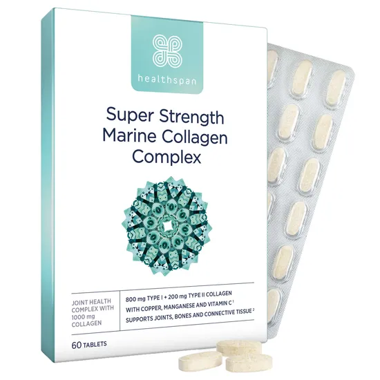 Healthspan Super Strength Marine Collagen Complex Tablets