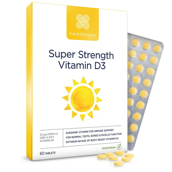 Healthspan Super Strength Vitamin D3 Tablets