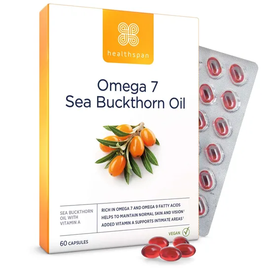 Healthspan Omega 7 Sea Buckthorn Oil Capsules