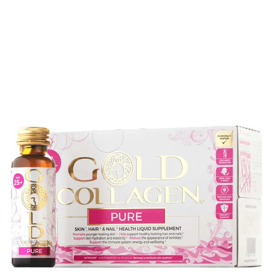 Gold Collagen Pure Skin, Hair & Nail Health Liquid Supplement For 25+