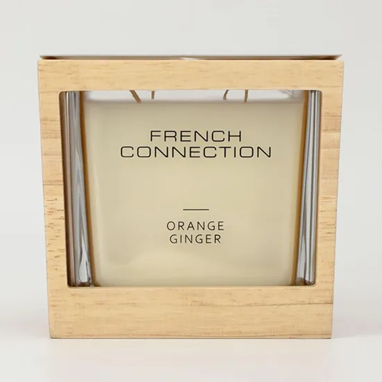 French Connection Wooden Collection Orange Ginger Candle 480G